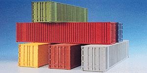 Kibri 10922 HO Scale 40' Container Set Kit