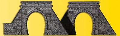 Kibri 36900 Z Scale Cut Stone Tunnel Portal w/Tunnel Liner 2-Pack -- Kit - 1-1/8 x 1-3/8"  2.8 x 3.5cm Opening