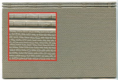 Kibri 36910 Z Scale Brick Wall Material -- 5-7/8 x 3-15/16"  15 x 10cm Styrene Sheet