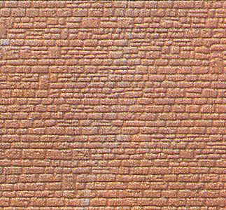 Kibri 36912 Z Scale Stone Wall Material -- 5-7/8 x 3-15/16" Styrene Sheet