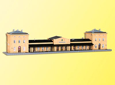 Kibri 37706 N Scale Osterburken Train Station -- 21-11/16 x 4-5/16 x 4-5/16"  55 x 11 x 11cm