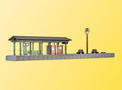 Kibri 37754 HO Scale Platform w/LED Lighting -- Kit - 8-7/8 x 1-1/2 x 1-9/16"  22.5 x 3.8 x 4c