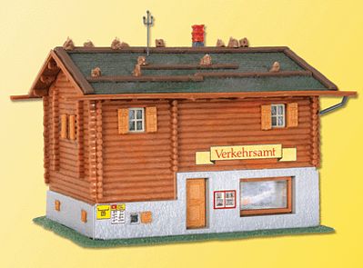 Kibri 38021 HO Scale VerkehrsAMT Alpine House -- 4-13/64 x 3-13/64 x 2-13/16"  10.5 x 8 x 7cm