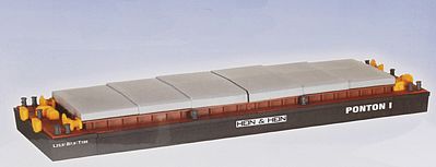 Kibri 38524 HO Scale Bulk Material Loading Barge -- 11 x 3-5/8 x 1-1/8"  27.5 x 9 x 2.8cm