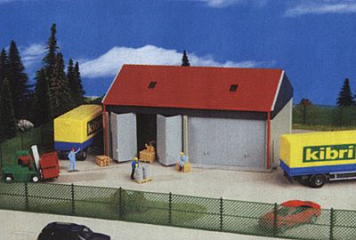 Kibri 38540 HO Scale Truck Garage w/Opening Doors --Kit