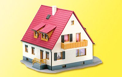 Kibri 38710 HO Scale Lindenstrasse Detached House -- 5-5/8 x 4-13/16 x 4"  14.3 x 12.2 x 10.2cm