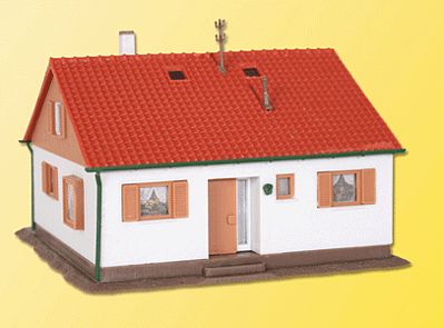 Kibri 38721 HO Scale Untere Aue Single Family House -- 4-3/16 x 3-13/16 x 2-13/16"  10.5 x 9.5 x 7cm