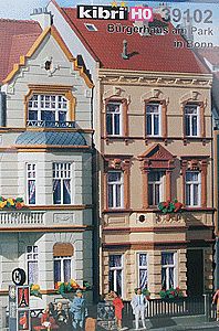 Kibri 39102 HO Scale Townhouse in the Park in Bonn -- 3-7/8 x 5-5/16 x 7-1/8"  10 x 13.5 x 18cm