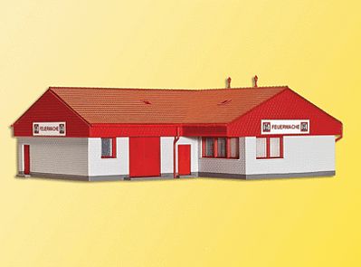 Kibri 39220 HO Scale Fire Department Administration Building -- Kit - 8-1/4 x 7-1/16 x 2-15/16"  21 x 18 x 7.5cm