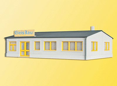 Kibri 39325 HO Scale GleissBau Factory Worker's Lounge/Canteen -- Kit - 2-1/2 x 7-1/2 x 4-3/4"  6.5 x 19.2 x 12cm