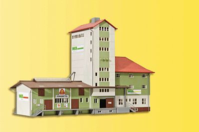 Kibri 39408 HO Scale WLZ Farm Supply Elevator/Warehouse -- 14 x 5-5/8 x 10"  35 x 14 x 25cm