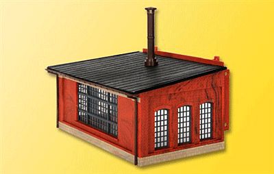 Kibri 39454 HO Scale Add-On Stall for Roundhouse #405-39452 (Sold Separately) -- 3-1/2 x 6-1/8 x 2-15/16"  9 x 15.5 x 27.5cm