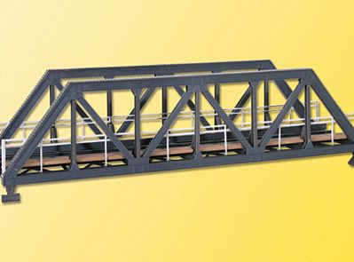 Kibri 39701 HO Scale Steel Truss Bridge w/o Bridgeheads -- Single Track Kit