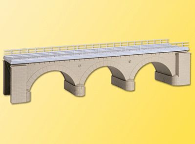 Kibri 39721 HO Scale Stone Elbow Bridge -- Single Track Kit