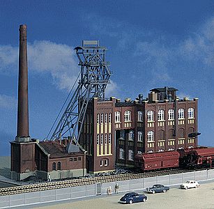 Kibri 39846 HO Scale Herbede Mine w/Animated Winch -- Kit - 23-5/8 x 4-3/4 x 14-1/2"  60 x 12 x 37cm