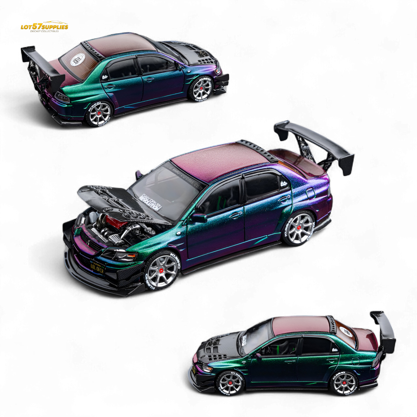 Findclassically Mitsubishi Lancer Evolution IX Chameleon With Carbon Bonnet 1:64