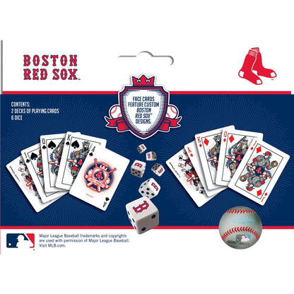 Boston Red Sox - 2-Pack Playing Cards & Dice Set by MasterPieces Puzzle Company INC