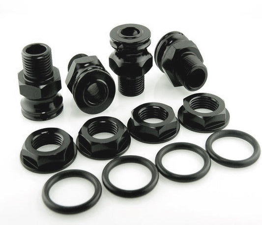 King Headz KP-446+10-BLK Xray XB8-T 17mm Wheel Hubs (+10mm)