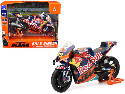 KTM RC16 Motorcycle #33 Brad Binder MotoGP "Red Bull KTM Factory Racing" 1/12 Diecast Model by New Ray  free shipping USA