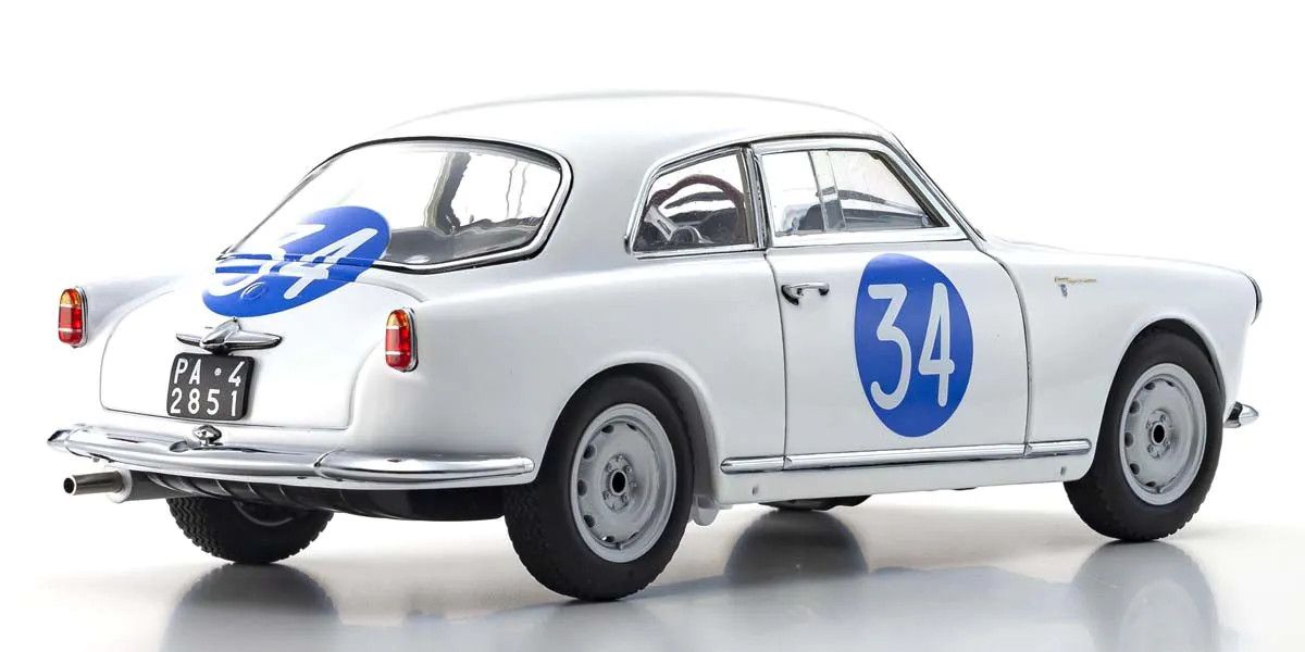 Kyosho 1/18 Scale Alfa Romeo Giulietta SV Targa Florio #34 Model Diecast Car