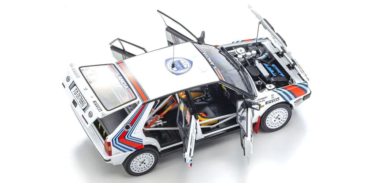 Kyosho 1/18 Lancia Delta HF 4WD 1000 Lakes Team Lancia 1987 #4 Die Cast Model