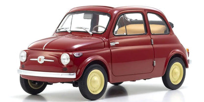 Kyosho 1/18 Fiat Nuova 500 Diecast Model Coral Red Diecast