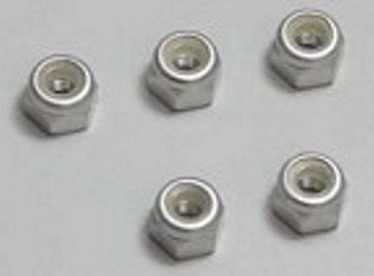 Kyosho 1-N3043NA-S Nut (M3x4.3) Nylon Silver (5)