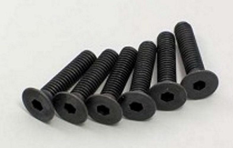 Kyosho 1-S34018H Flat Head Screw (Hex/M4x18/6pieces)