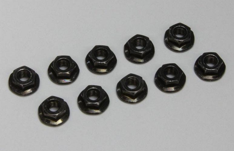 Kyosho 1-N3037F 3x3.7mm Flanged Nut (10)