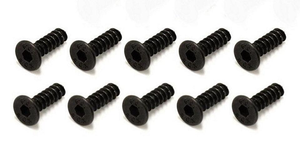 Kyosho 1-S33010TPH TP Flat Head Screw (Hex/M3x10/10pieces)