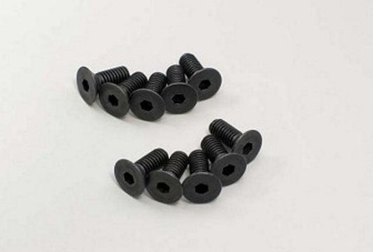 Kyosho 1-S34010H Flat Head Screw (Hex / M4x10 / 10piecs)