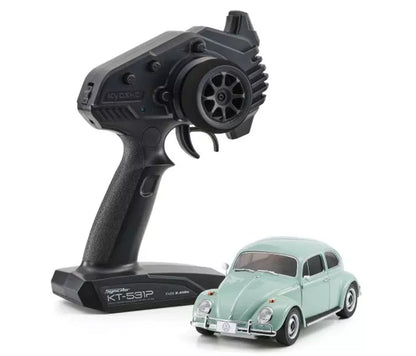 Kyosho Mini-Z RWD MR-04 VW Beetle 1966 Bahama Blue Readyset 32374BBL