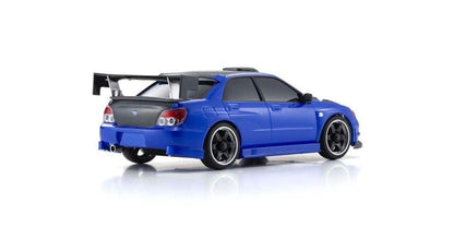 Kyosho 32653BL Mini-Z AWD Subaru Impreza WRX with GT Wing MA-020, Blue