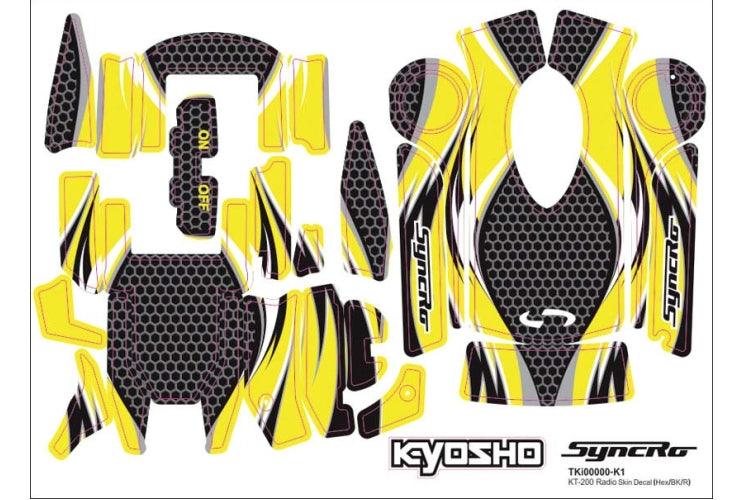 Kyosho 36271Y Radio Skins Decal Yellow KT-200