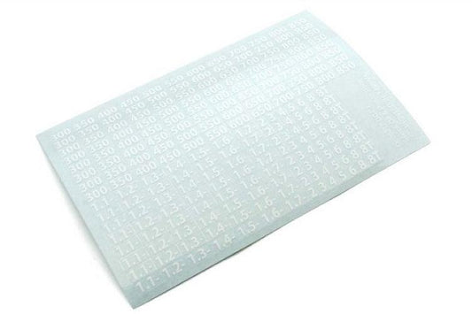 Kyosho 36372W Shock Oil Decal (White)