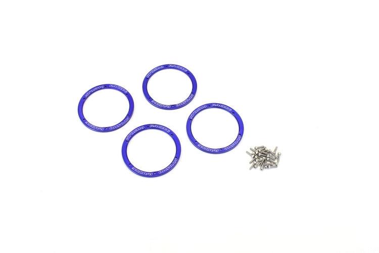 Kyosho EZW003BL Aluminum Wheel Cover Blue (4)