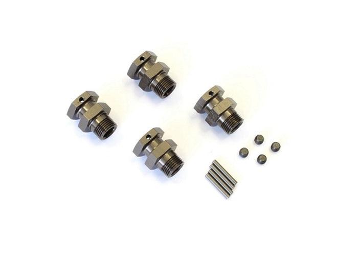 Kyosho IFW328GM Wheel Hub Long Gunmetal 4pcs