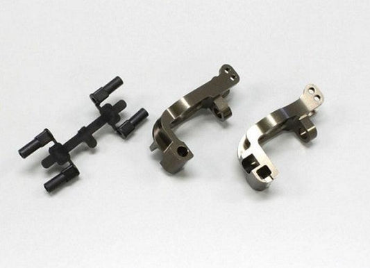 Kyosho IFW436 Al Front Hub Carrier Set (Left,Right/16°/Gunmetal) Inferno MP9