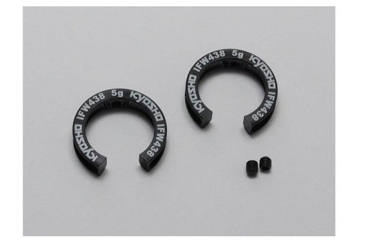 Kyosho IFW438-05 Rear Hub Carrier 5g Weights (2) Inferno MP9