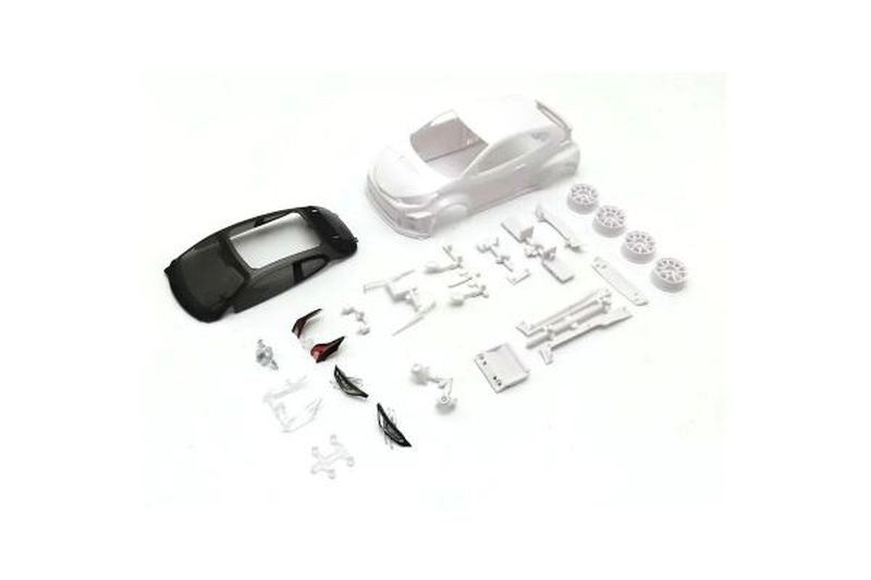 Kyosho MZN218 Toyota GRMN Yaris Circuit Package White Body Set w/Wheels Mini-Z AWD