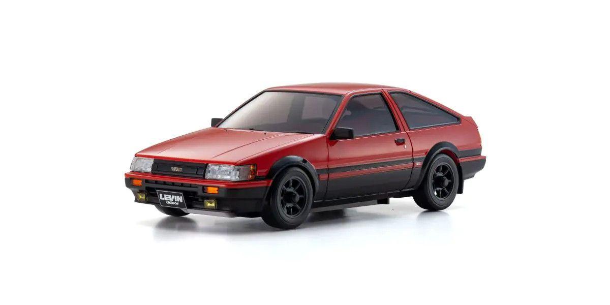 Kyosho MZP473RBK Toyota Corolla Levin AE86 Auto Scale Body (Red/Black)