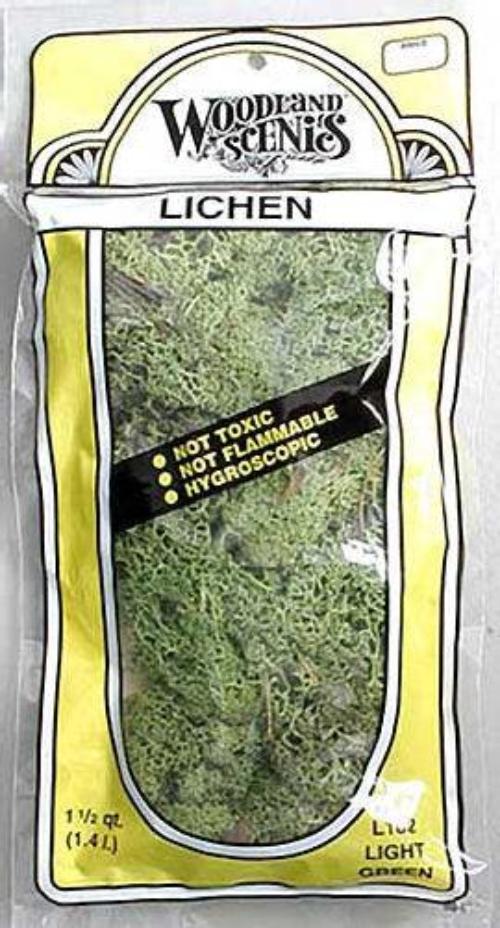 Woodland Scenics L162 N/HO Lichen Light Green 1.5 Quarts Train Scenery