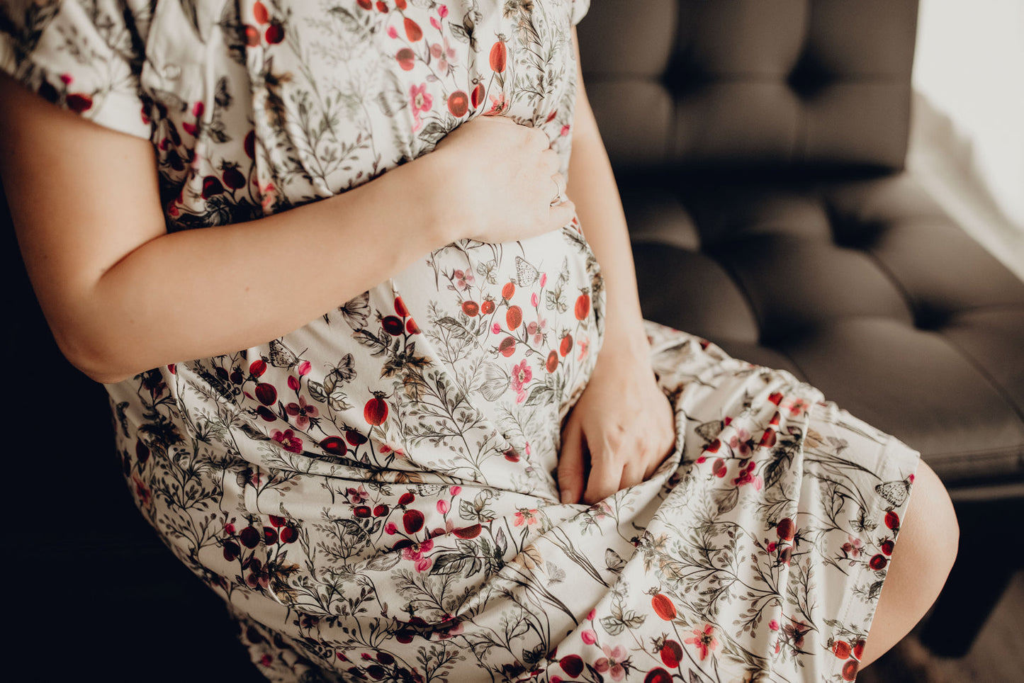 Floral Mommy Labor and Delivery Nursing Hospital Gown by Three Little Tots