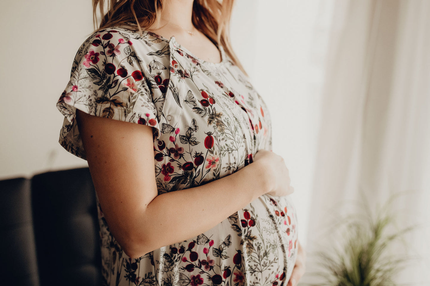 Floral Mommy Labor and Delivery Nursing Hospital Gown by Three Little Tots