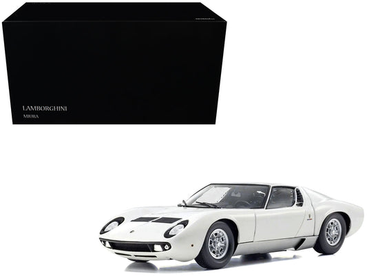 Lamborghini Miura P 400 White 1/18 Diecast Model Car by Kyosho  free shipping USA
