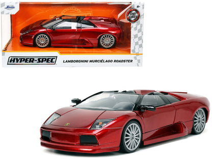 Lamborghini Murcielago Roadster Red Metallic "Hyper-Spec" Series 1/24 Diecast Model Car by Jada  free shipping USA