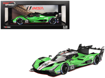 Lamborghini SC63 #63 Matteo Cairoli - Andrea Caldarelli - Romain Grosjean "Iron Lynx" IMSA "12 Hours of Sebring" (2024) 1/18 Model Car by Top Speed  free shipping USA