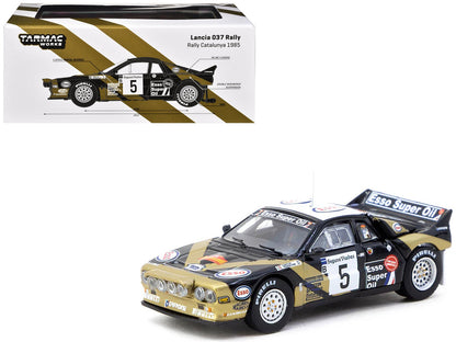Lancia 037 Rally #5 Fabrizio Tabaton - Luciano Tedeschini Winner "Rally Catalunya" (1985) "Hobby64+" Series 1/64 Diecast Model Car by Tarmac Works  free shipping USA