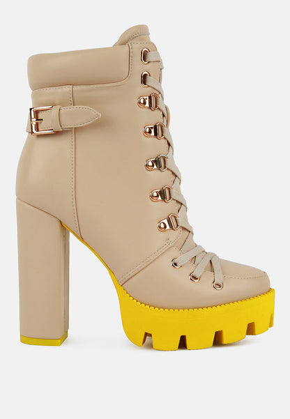 larch cushion collared biker boots by London Rag