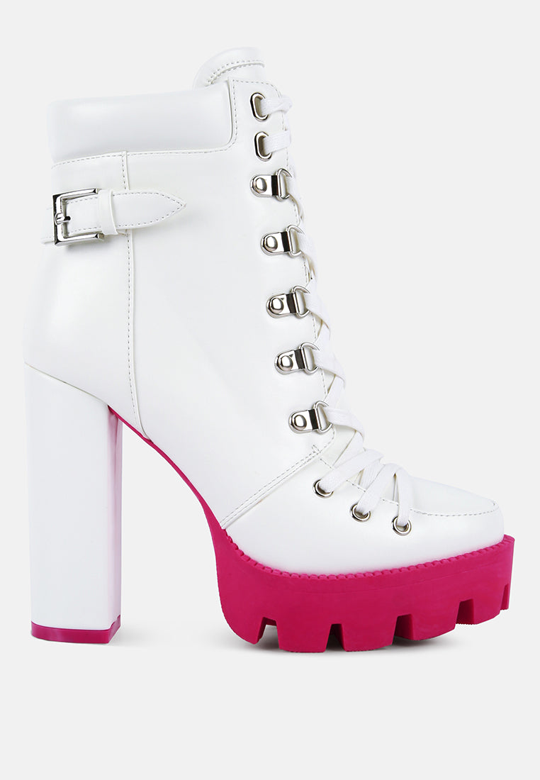 larch cushion collared biker boots by London Rag